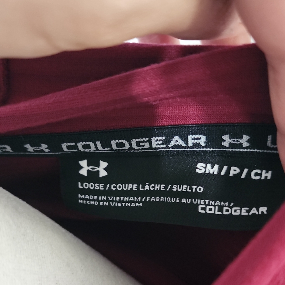 Under Armour Maroon ColdGear Hoodie - Picture 2 of 7